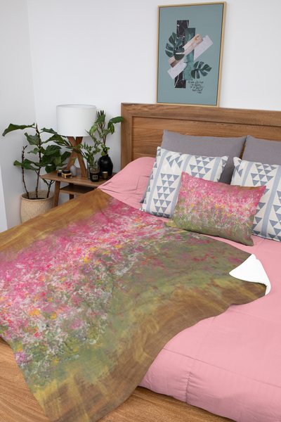 Fantasy Garden Premium Sublimation  Blanket